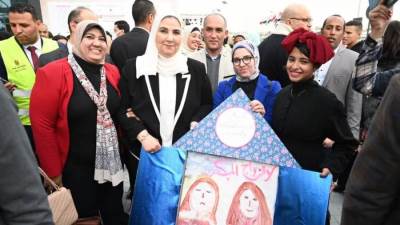 القباج تتفقد أنشطة وزارة التضامن المشاركة في معرض القاهرة الدولي للكتاب