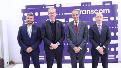 وزير الاتصالات يفتتح مقر شركة" ترانسكوم Transcom" السويدية بمصر