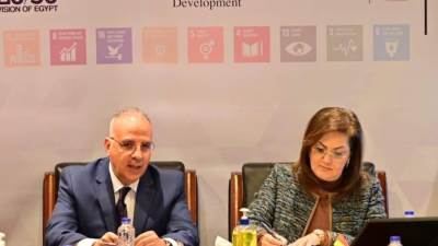 وزيرا التخطيط والري يناقشان الخطة الاستثمارية للوزارة للعام المالي القادم 2023/2024