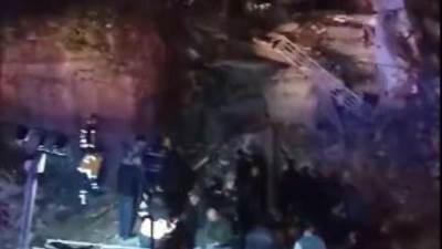 حريق ضخم في منطقة كهرمان مرعش التركية عقب الزلزال