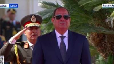 الرئيس الكرواتى يصل قصر الاتحادية والرئيس السيسى فى استقباله