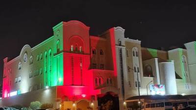 الكنيسة المصرية بالكويت تتزين تضامنًا مع الشعب الكويتي في إحتفالاته الوطنية