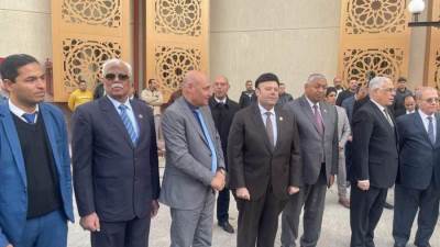 وزير العدل يفتتح مجمع محاكم ونيابات حلوان