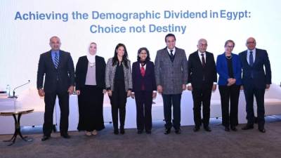 وزيرة التضامن تشارك في إطلاق التقرير الديموغرافي في مصر