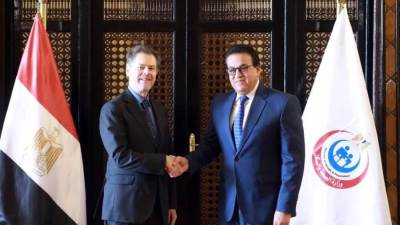 وزير الصحة يستقبل السفير الأسباني لدى مصر لبحث التعاون المشترك