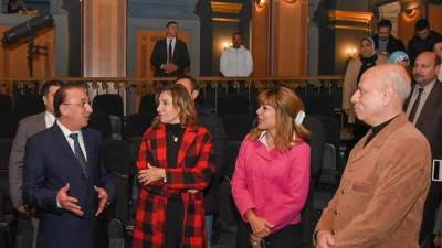 وزيرة الثقافة ومحافظ الإسكندرية يتفقدان مركز الحرية للإبداع بالإسكندرية للوقوف على سير العمل