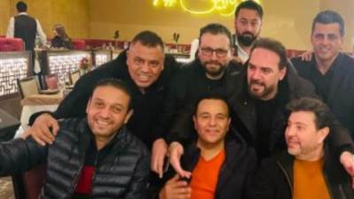 محمد فؤاد يلتقى هانى شاكر ووائل جسار في بيروت