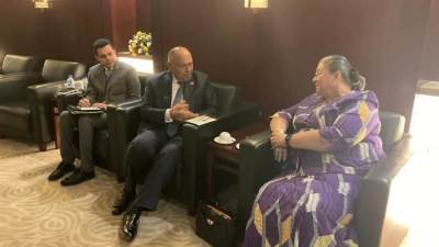 سامح شكرى يؤكد لمبعوثة الأمم المتحدة دعم مصر لتحقيق التوافق بين القوى السودانية