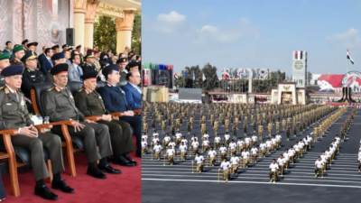 وزير الدفاع يشهد حفل انتهاء فترة الإعداد لطلبة الأكاديمية والكليات العسكرية