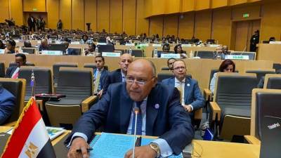 وزير الخارجية يدعو أطراف النزاعات فى أفريقيا للركون لمبدأ الحلول الأفريقية