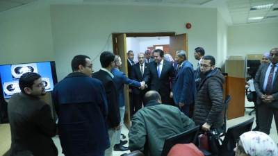 وزير الصحة يشهد المحاضرة التعريفية للملتحقين بزمالة الأشعة التداخلية تمهيدًا للامتحان العملي