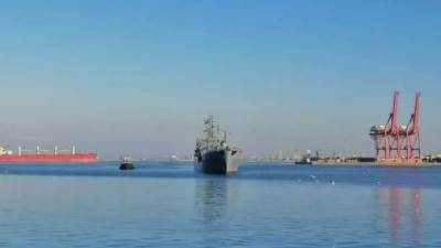 وصول سفينة مصرية لميناء اللاذقية السورى محملة بـ500 طن من المساعدات