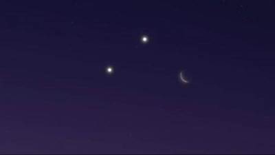 اقتران كوكبي الزهرة والمشترى غدًا فى مشهد رائع بسماء مصر بعد الغروب