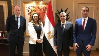 وزير الكهرباء يستقبل شريك مؤسس لشركة كوبنهاجن للبنية التحتية لبحث التعاون والاستثمار
