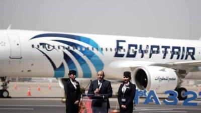 وزير الطيران يشهد مراسم تسليم أولى طائرات مصر للطيران من طراز الإيرباص A321 NEO