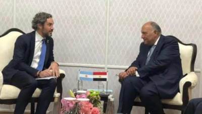 سامح شكري يلتقي نظيره الأرجنتيني على هامش اجتماعات وزراء خارجية مجموعة العشرين