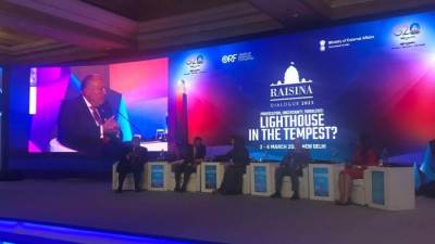 وزير الخارجية يشارك في جلسة حوارية خلال مؤتمر حوار "رايسينا" بالهند