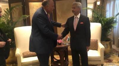 وزير الخارجية يلتقي وزير خارجية الهند على هامش اجتماعات وزراء خارجية مجموعة العشرين