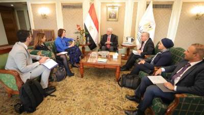 وزير التعليم يبحث آليات التعاون المُشترك مع رئيسة المجلس التنفيذي لمنظمة اليونسكو