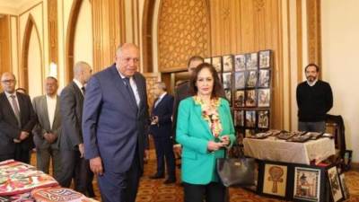 وزير الخارجية يفتتح معرض المنتجات المصرية التراثية " اشترى مصري" في نسخته العاشرة