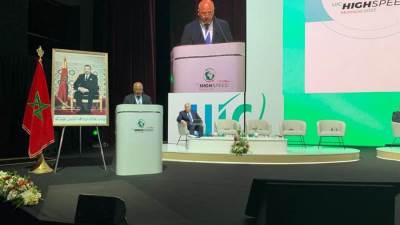 نص كلمة وزير النقل في الجلسة الافتتاحية للمؤتمر العالمي للسرعة الفائقة السككية