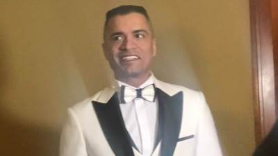 أول صور..  للعريس حسن شاكوش في حفل زفافه