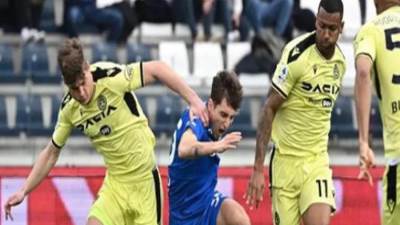 أودينيزي يحقق الفوز على إمبولي بهدف نظيف في الدوري الإيطالي لكرة القدم