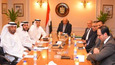 وزير قطاع الأعمال يستقبل الرئيس التنفيذي لشركة "الإمارات العالمية للألمنيوم"
