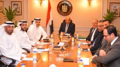 وزير قطاع الأعمال العام يستقبل الرئيس التنفيذي لـشركة "الإمارات العالمية للألمنيوم"