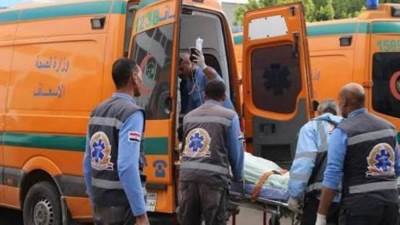 إصابة 16 شخصا فى حادث تصادم ميني باص بسيارة نقل في أكتوبر
