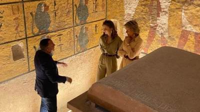 ملكة بلجيكا في زيارة لعدد من المعالم الأثرية بمحافظة الأقصر