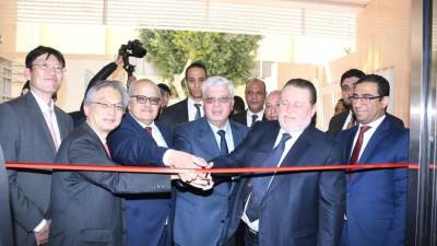 وزير التعليم العالي ورئيس جامعة القاهرة يفتتحان مبنى عيادات أبو الريش الجديدة