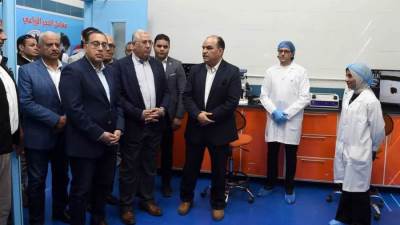 مدبولي يشهد افتتاح معمل الحجر الزراعي بميناء العين السخنة
