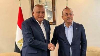 وزير خارجية تركيا يزور مصر لإستعادة العلاقات الطبيعية بين البلدين 