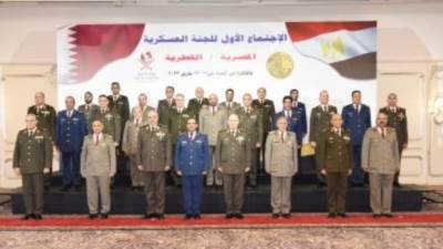 عقد الاجتماع الأول للجنة العسكرية المصرية القطرية المشتركة