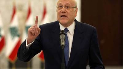 ميقاتي يعلن إلغاء جلسة الحكومة بعد غد ويستنكر محاولة إحداث انقسام طائفي