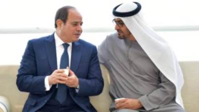 الرئيس السيسى يجرى اتصالا هاتفيا مع الشيخ محمد بن زايد رئيس الإمارات الشقيقة