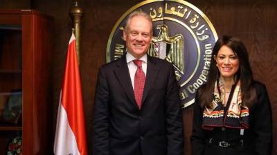 وزيرة التعاون الدولي تستقبل نائب المفوض الأوروبي للجوار لبحث توسيع نطاق الشراكة الاستراتيجية