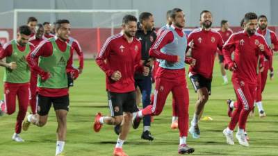 الأهلي يختتم تدريباته استعدادا لمواجهة الهلال السوداني غدا في دوري أبطال إفريقيا
