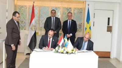 رئيس الرعاية الصحية وسفير السويد يشهدان توقيع مذكرة تفاهم لإنشاء أكاديمية EHA GETINGE ACADEMY