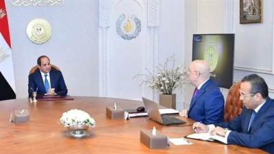 الرئيس السيسي يطلع على تطورات سير العمل فى سد "جوليوس نيريري" بتنزانيا