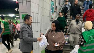 مترو الأنفاق يوزع 50 ألف وجبة إفطار صائم حتى الآن