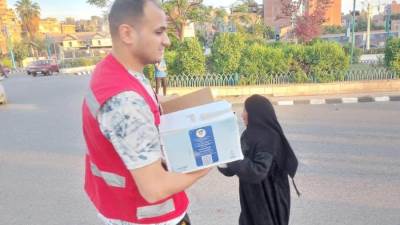 الهلال الأحمر المصري يواصل مبادراته خلال شهر رمضان المبارك 