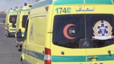 إصابة 17 شخصا فى حادث انقلاب سيارة عمالة زراعية بصحراوى البحيرة