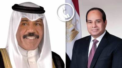 السيسي يهنئ العاهل الكويتي بمناسبة حلول عيد الفطر المبارك 
