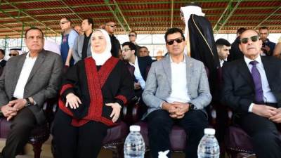 وزراء الرياضة والتضامن والثقافة والتنمية المحلية يفتتحون المهرجان العربي للهجن بشمال سيناء