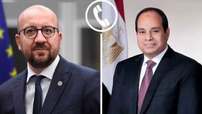 السيسي يتلقى اتصالاً هاتفياً من رئيس المجلس الأوروبي لبحث تطورات الأوضاع في السودان