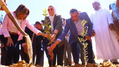 وزيرة التضامن تفتتح مشروع محطة تحلية قبر عمير بمركز الشيخ زويد