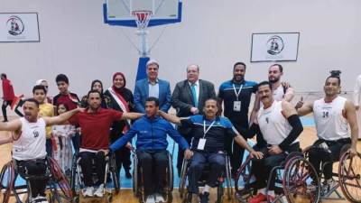 وزير الرياضة يهنئ المنتخب المصري بلقب البطولة العربية لكرة السلة للكراسي المتحرك