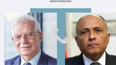 وزير الخارجية يستعرض مع مسئول أوروبي جهود وقف إطلاق النار في السودان 